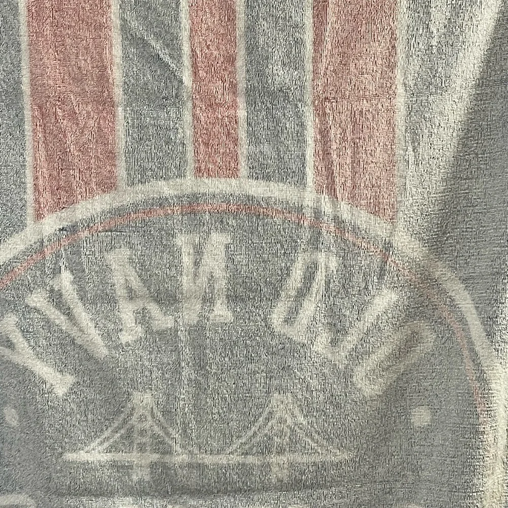 Old Navy Printed Logo Terry 28” X 58” Beach Towe